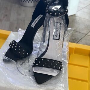 Steve Madden Black Studded Heels